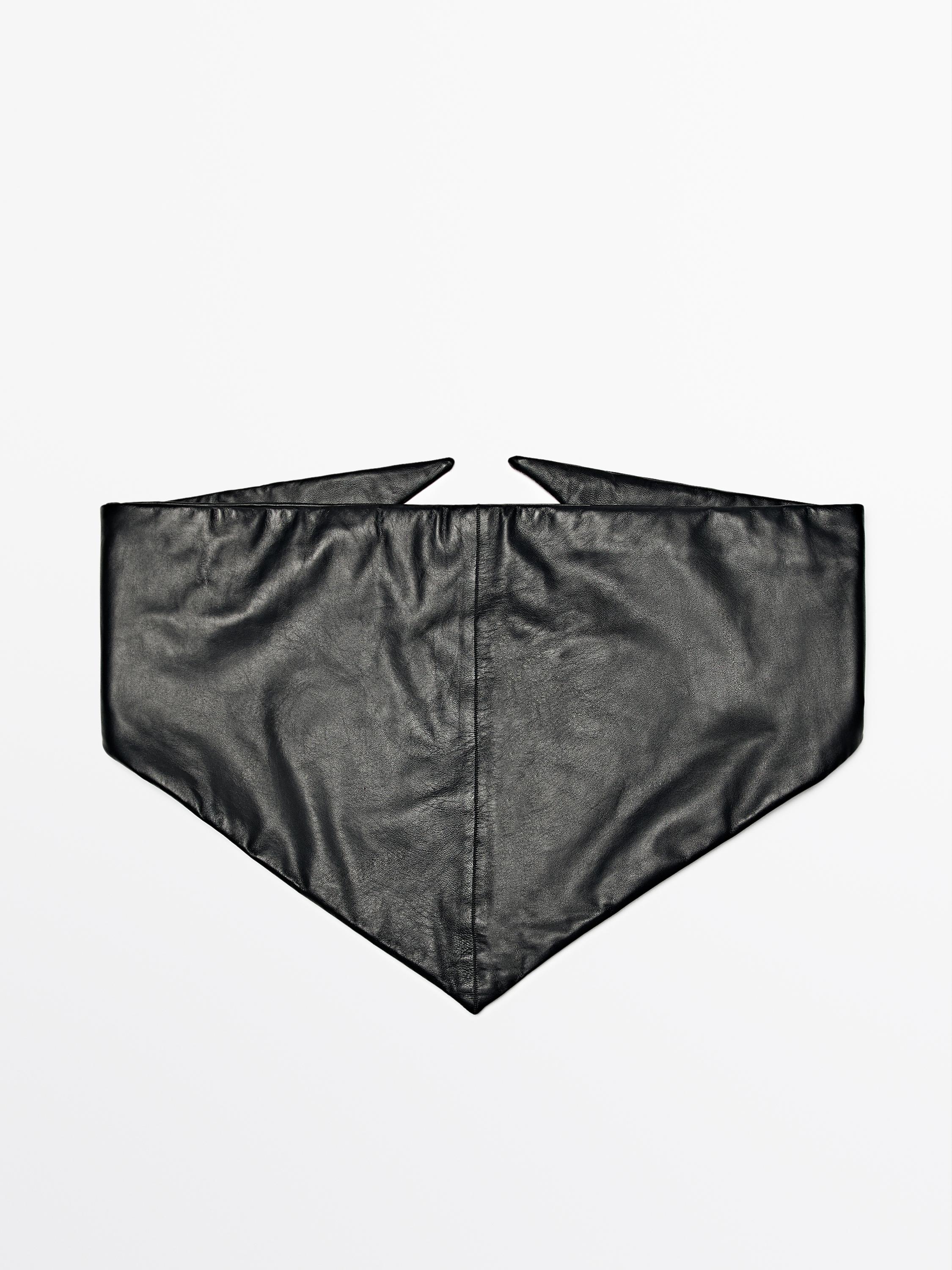 Nappa leather bandana